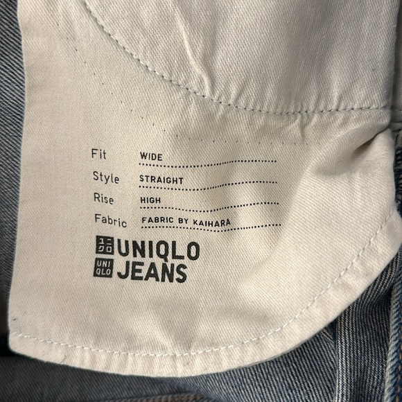 Uniqlo Wide Straight Jeans - High Rise - Picture 6 of 6
